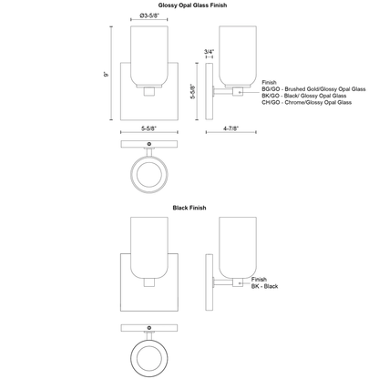 Nola 4-in Wall Sconce