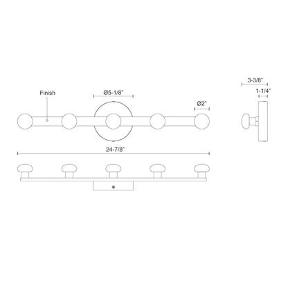 Rezz 24-in Wall Sconce
