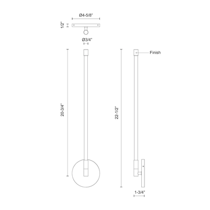 Motif 22-in Wall Sconce