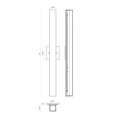 Melville 32-in Wall Sconce