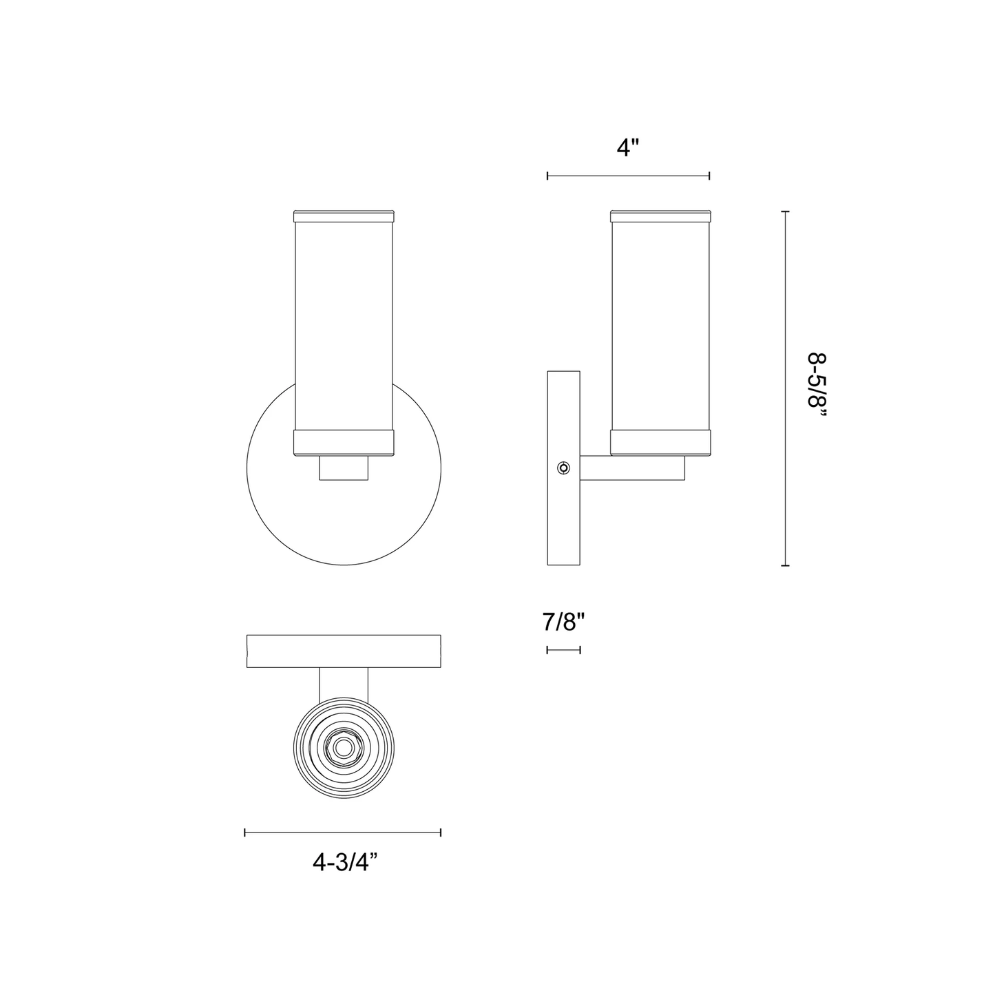 8" Wall/Vanity Sconce