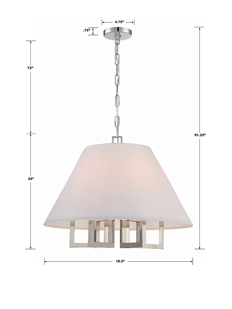 Libby Langdon Westwood 6 Light Chandelier
