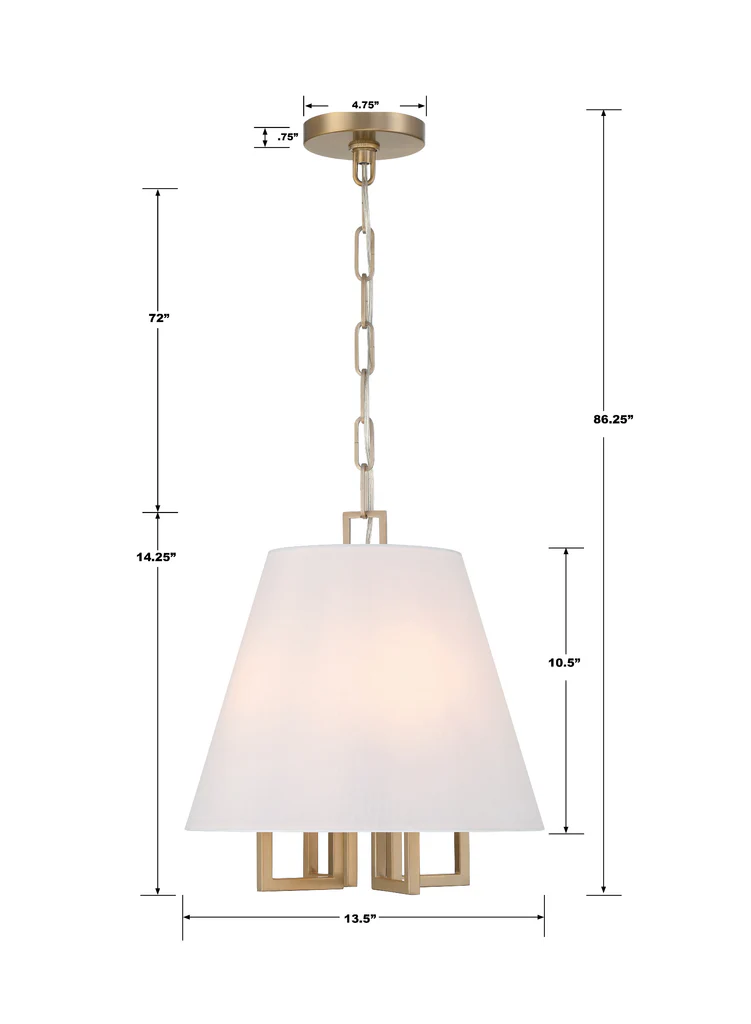 Libby Langdon Westwood 4 Light Pendant