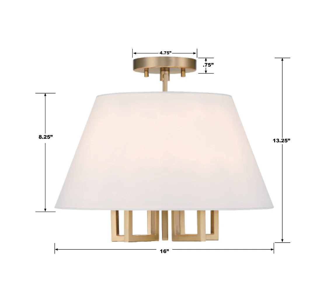 Libby Langdon Westwood 5 Light Semi Flush Mount