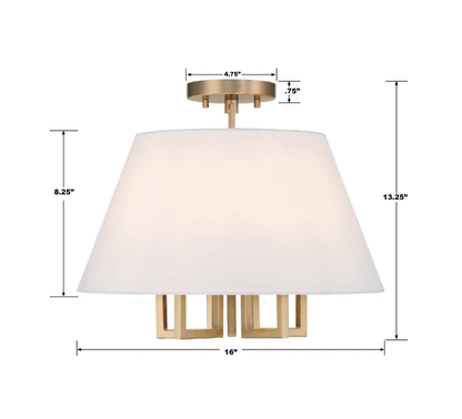 Libby Langdon Westwood 5 Light Semi Flush Mount