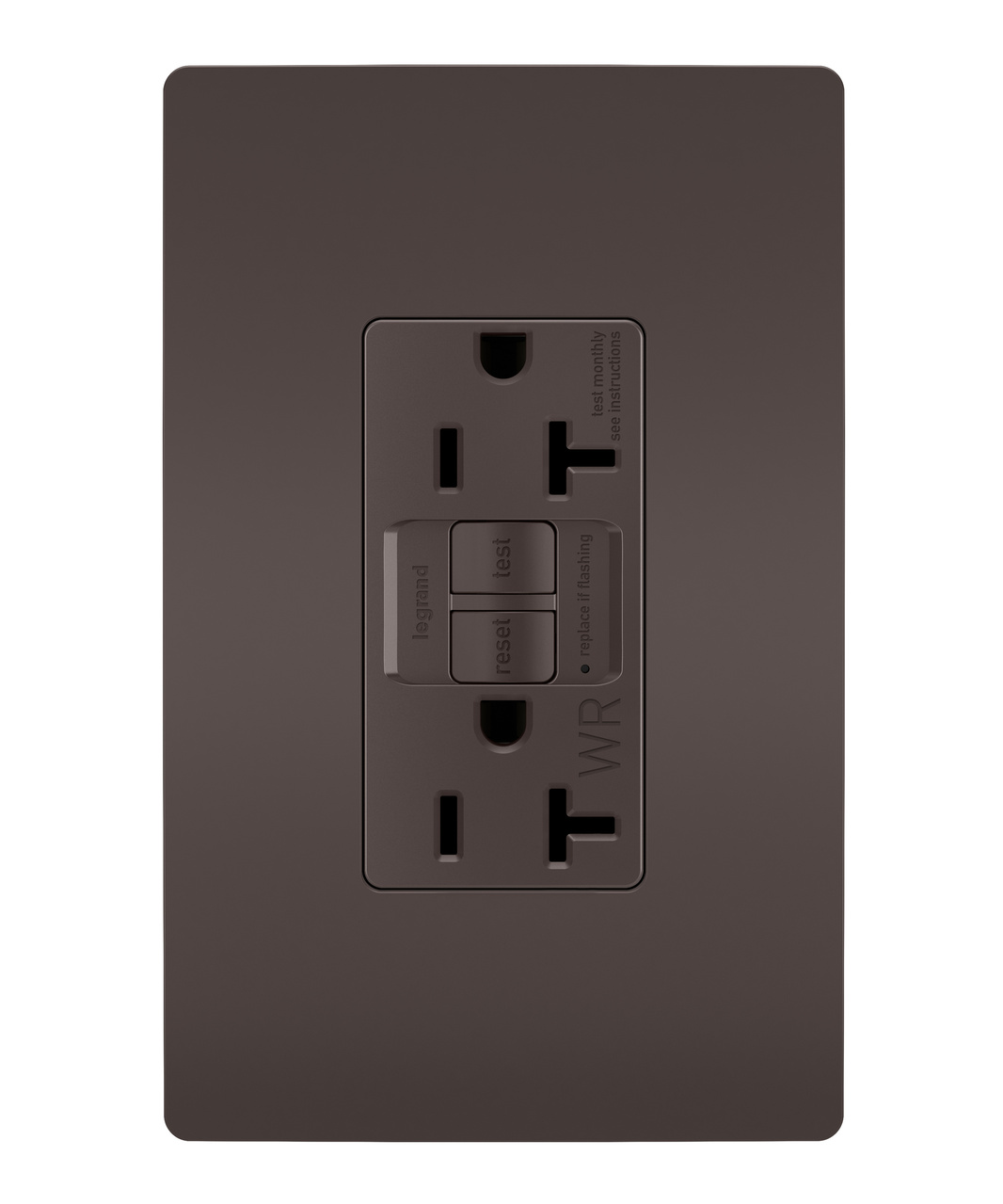 GFCI Receptacle: Duplex, TR, WR, 20A
