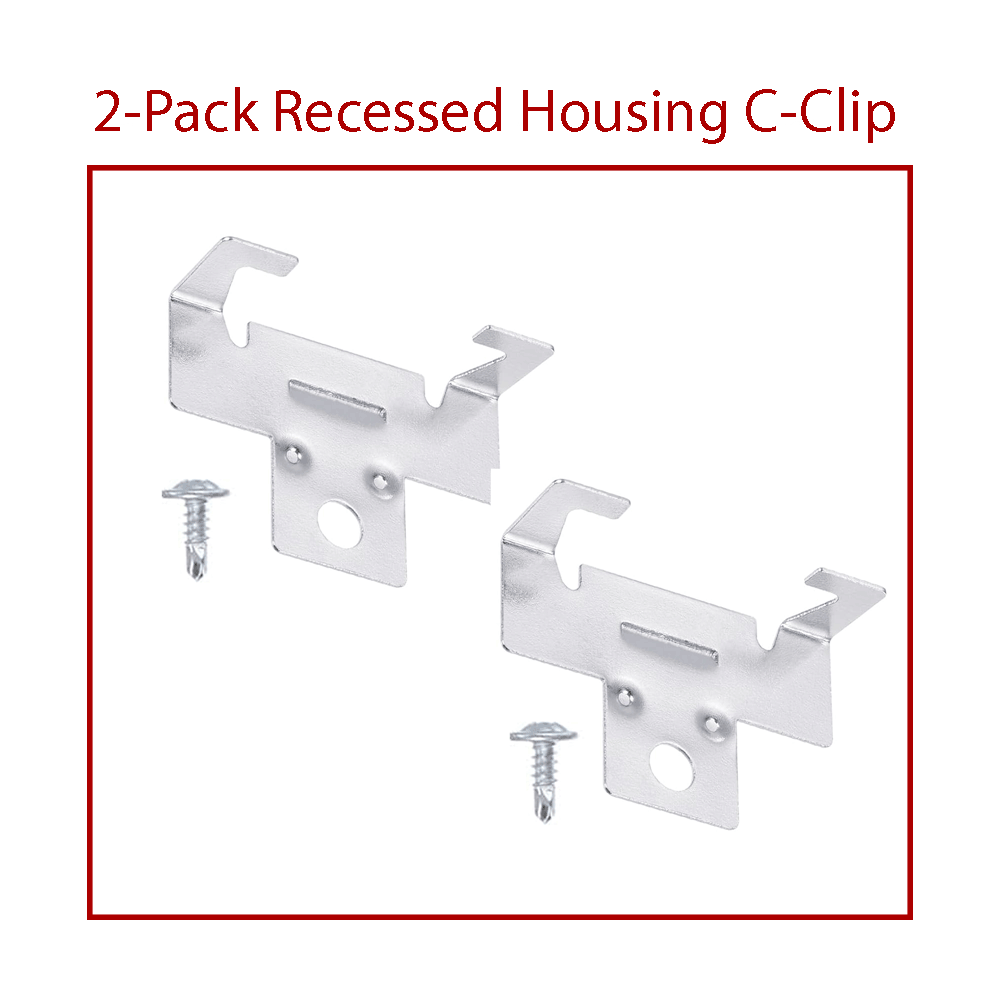 C-Clips for Recessed Light Housing (2pk)