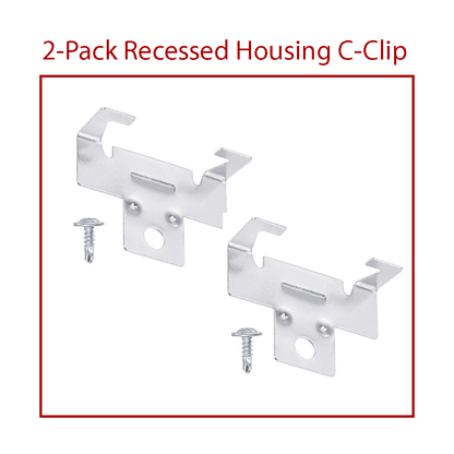 C-Clips for Recessed Light Housing (2pk)