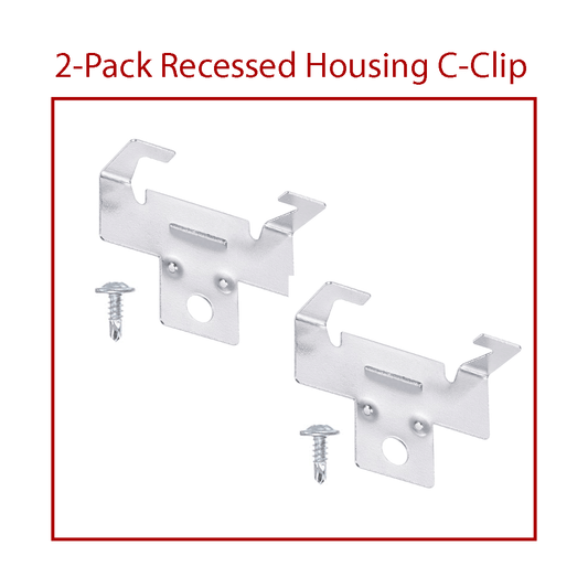 C-Clips for Recessed Light Housing (2pk)