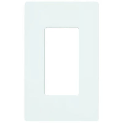 Claro 1-Gang Screwless Wall Plate, White
