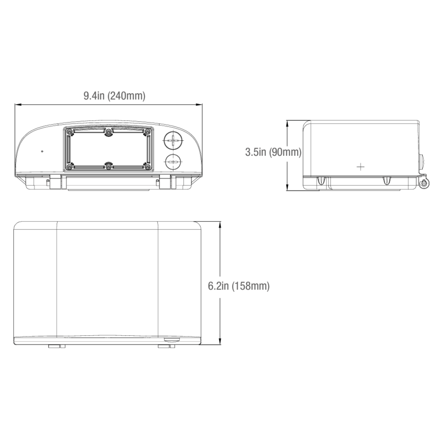 Full Cutoff Compact Wall Pack, Selectable Wattage & CCT
