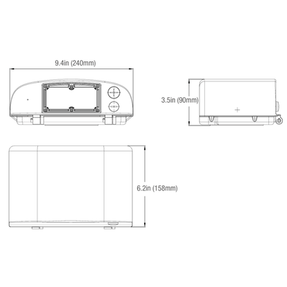 Full Cutoff Compact Wall Pack, Selectable Wattage & CCT