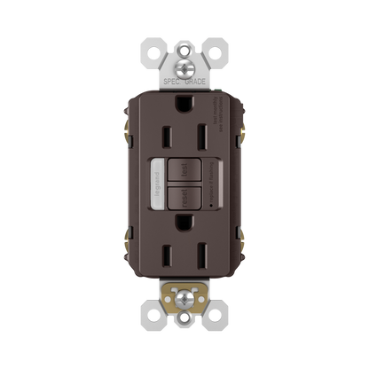 GFCI Receptacle + Nightlight: TR, 15A