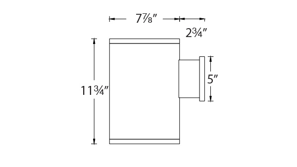 8" Tube LED Wall Sconce