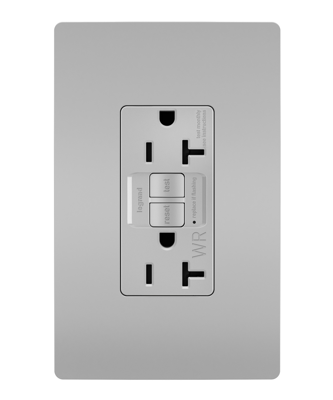 GFCI Receptacle: Duplex, TR, WR, 20A