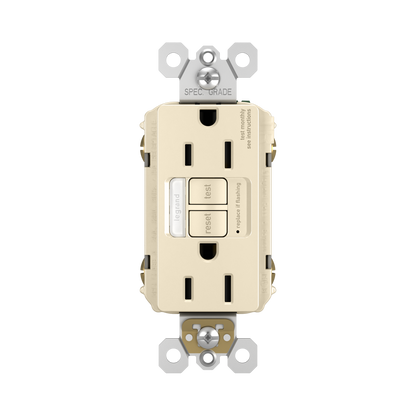 GFCI Receptacle + Nightlight: TR, 15A