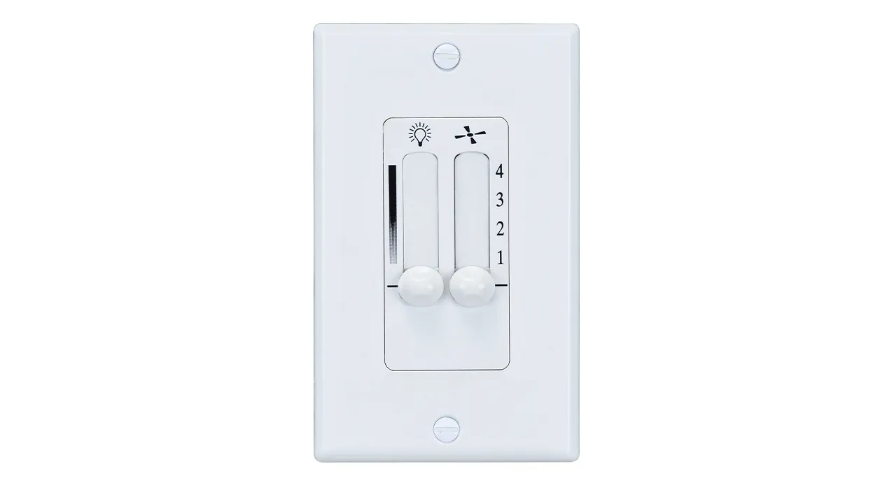 Wall-Mount Ceiling Fan Control, White