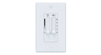 Wall-Mount Ceiling Fan Control, White