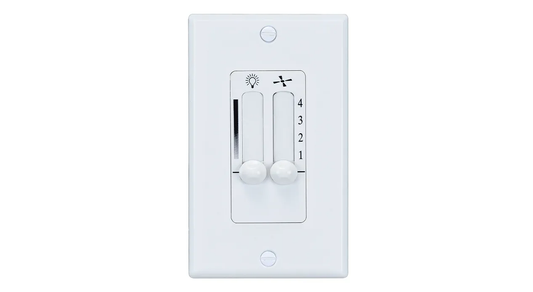 Wall-Mount Ceiling Fan Control, White