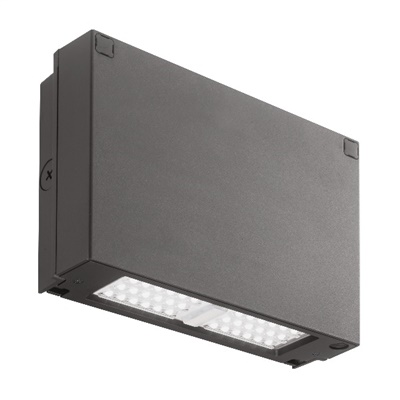 8" LED Wall Pack, Dark Bronze